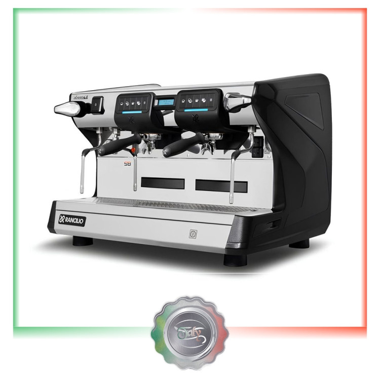 Rencilio class 7 industrial espresso maker, two groups, tall cup